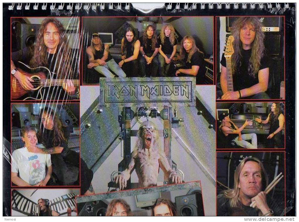 CALENDRIER - 1996 - IRON MAIDEN - 12 Posters - Varia