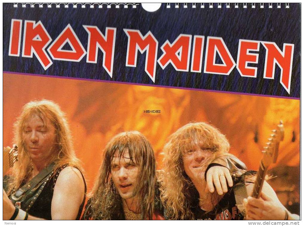 CALENDRIER - 1992 - IRON MAIDEN - 12 Posters - Andere Producten