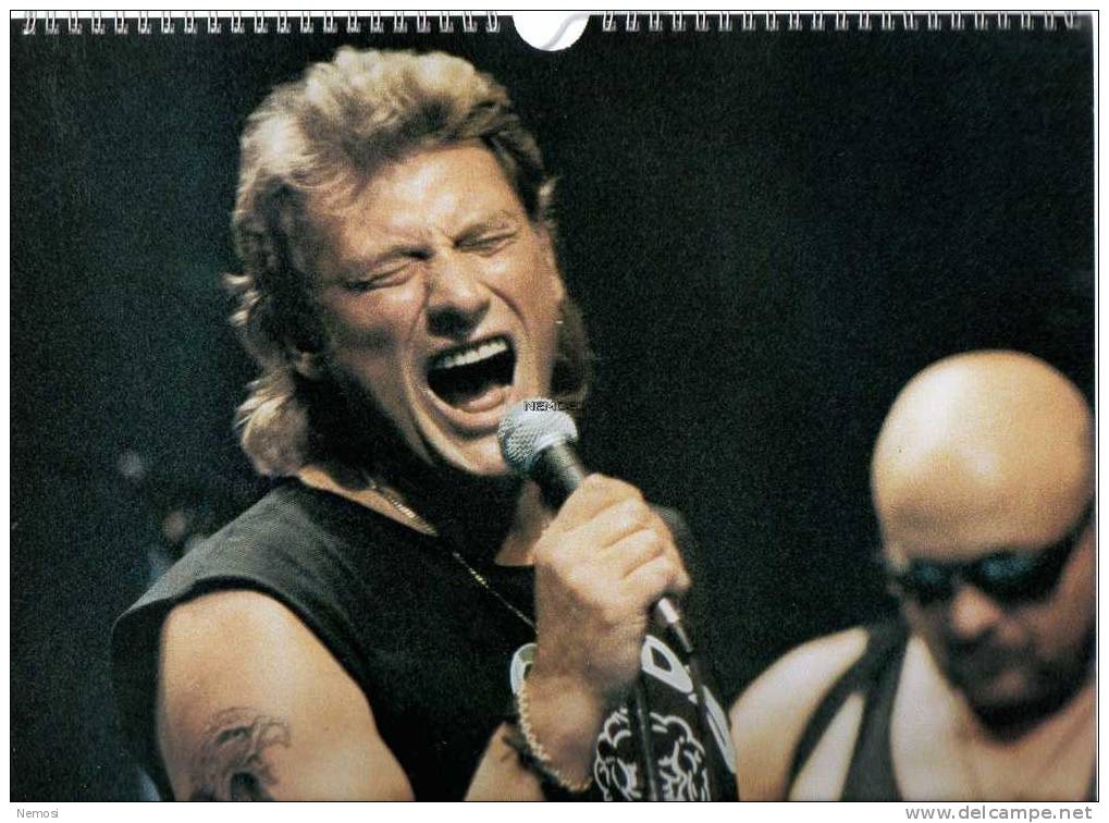 CALENDRIER - 1993 - Johnny HALLYDAY - 12 posters