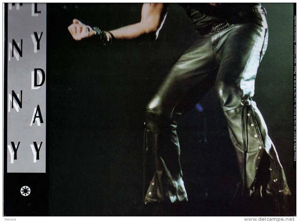 CALENDRIER - 1993 - Johnny HALLYDAY - 12 Posters - Objets Dérivés