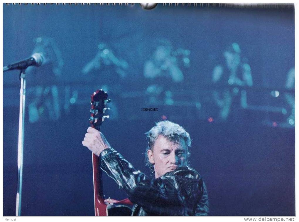 CALENDRIER - 1993 - Johnny HALLYDAY - 12 posters