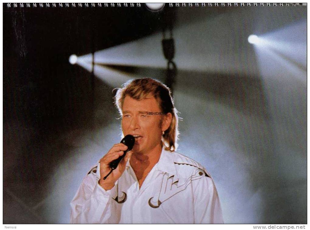 CALENDRIER - 1992 - Johnny HALLYDAY - 12 posters