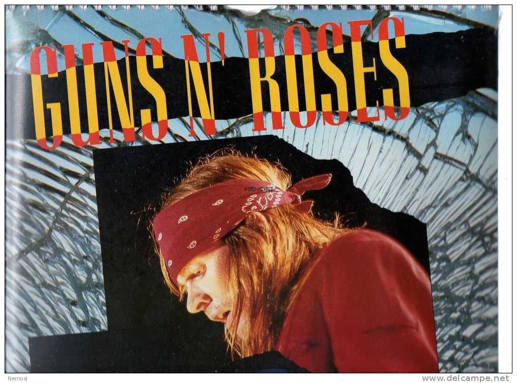 CALENDRIER - 1995 - GUINS´N´ROSES - 12 Posters - Objets Dérivés