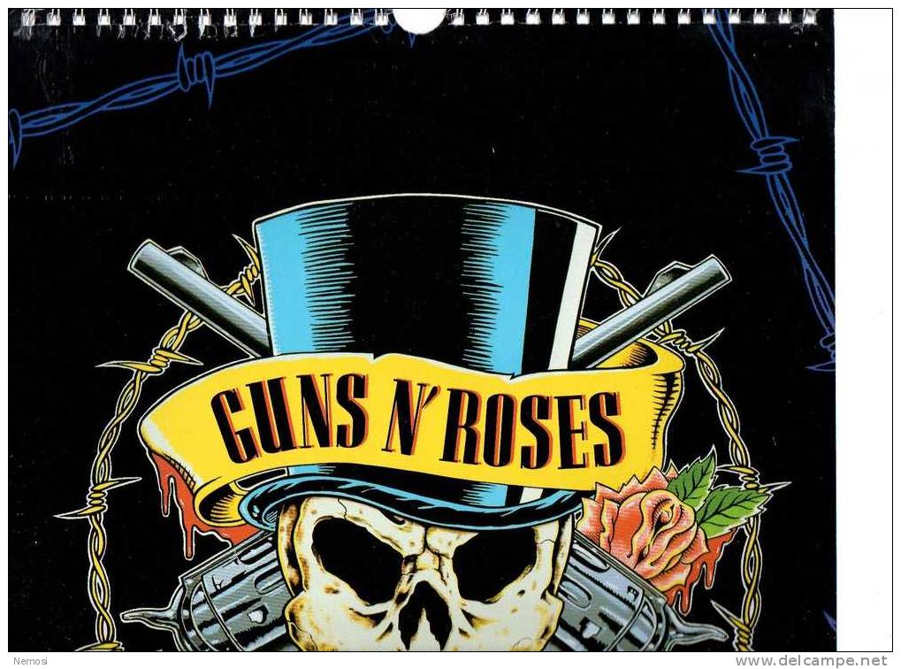 CALENDRIER - 1992 - GUINS´N´ROSES - 12 Posters - Altri Oggetti