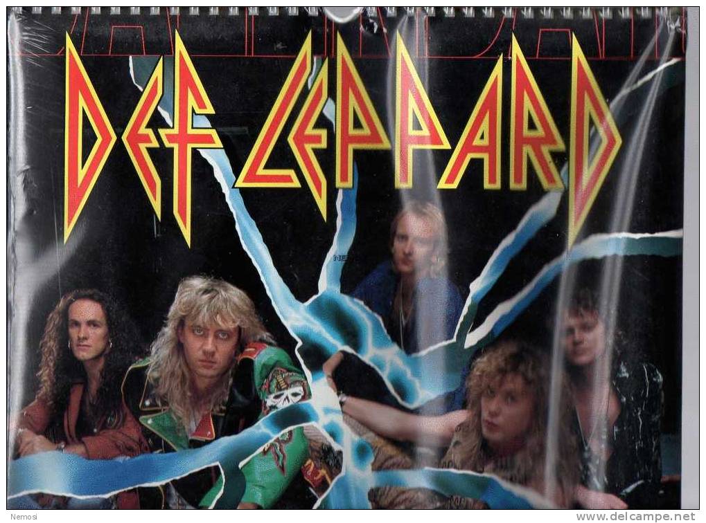 CALENDRIER - 1994 - DEF LEPPARD - 12 Posters - Objets Dérivés