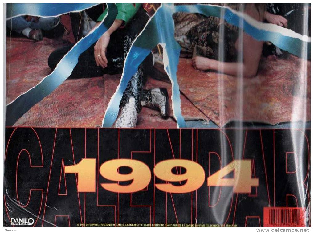 CALENDRIER - 1994 - DEF LEPPARD - 12 Posters - Objets Dérivés