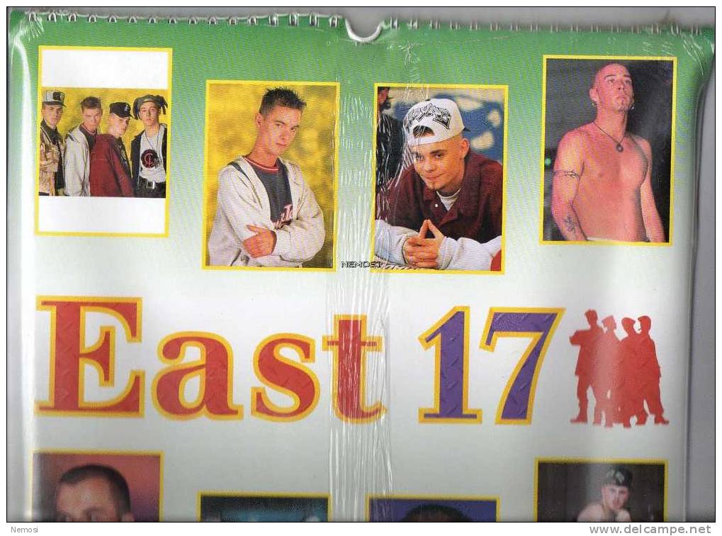 CALENDRIER - 1997 - EAST 17 - 12 Posters - Objets Dérivés