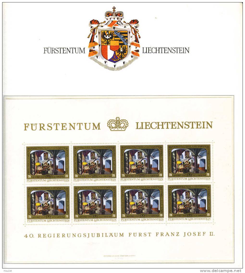 Liechtenstein Mi.No 706/09 ** Als Kleinbogensatz Von 1978 Auf 4 Albumseiten  In Klemmtaschen - Blocks & Sheetlets & Panes