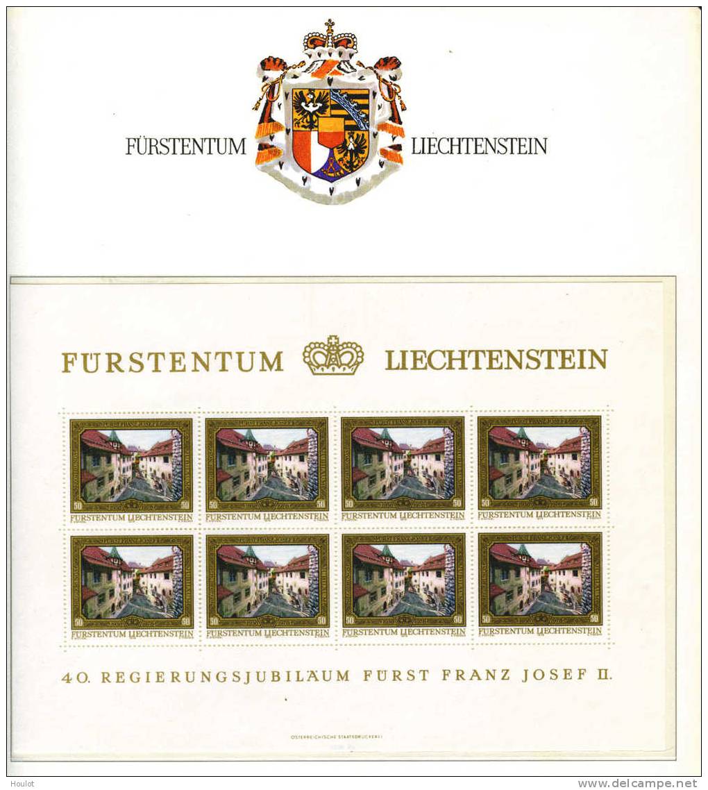 Liechtenstein Mi.No 706/09 ** Als Kleinbogensatz Von 1978 Auf 4 Albumseiten  In Klemmtaschen - Blocks & Sheetlets & Panes