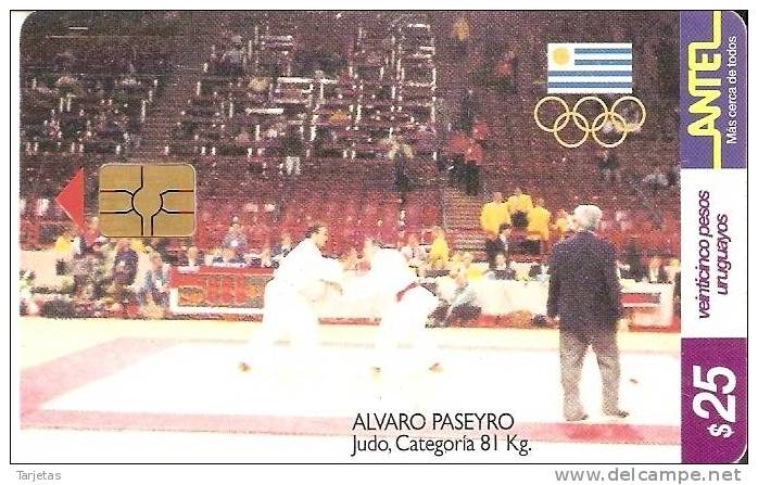 Nº 137 TARJETA  DE URUGUAY DE JUDO DE 25$ - Uruguay