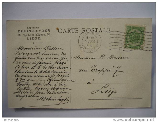 Carte Postale Publicitaire Emile DEHIN-LEYDER Représentant Des Orfèvreries AUGUSTE WITTE - Werbepostkarten