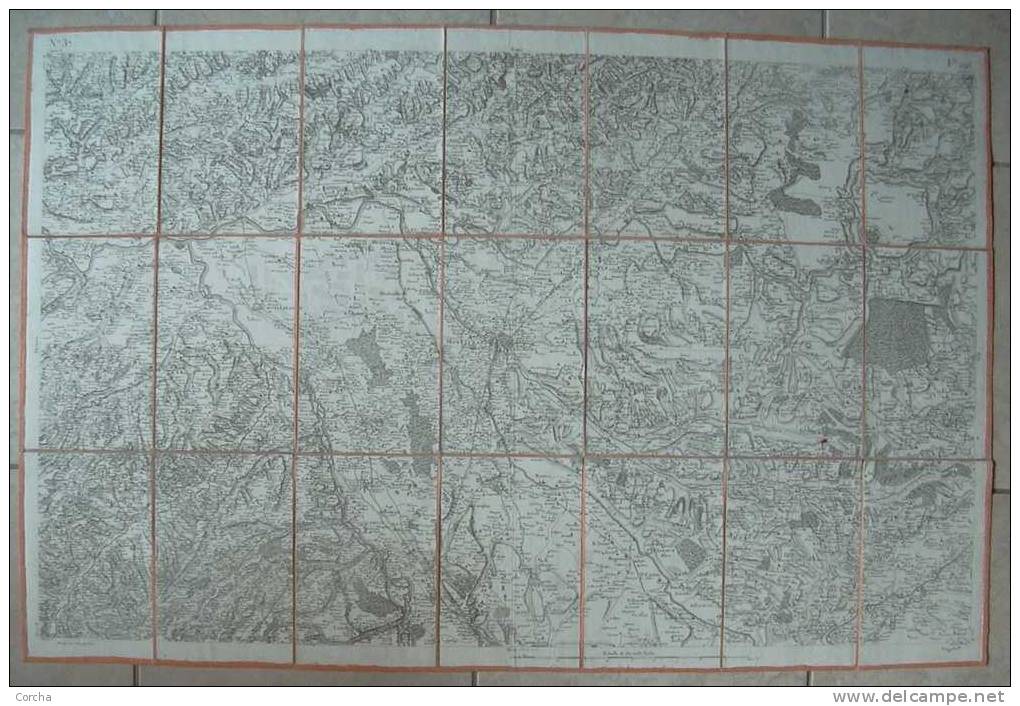 Carte De Cassini N° 37 MONTAUBAN Castelsarrasin 82 Tarn Et Garonne - Cartes Géographiques