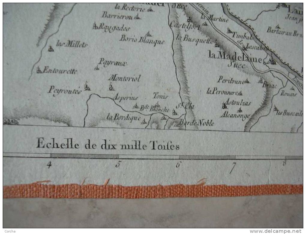 Carte De Cassini N° 37 MONTAUBAN Castelsarrasin 82 Tarn Et Garonne - Cartes Géographiques