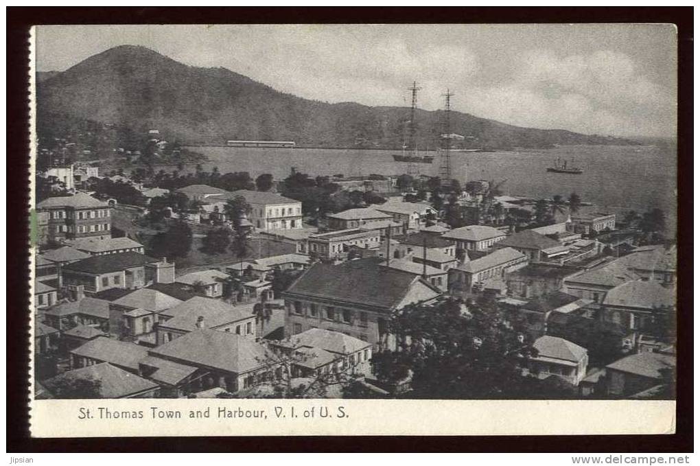 Cpa Virgin Islands USA  St Thomas Town And Harbour V.I. USA  V3c - Virgin Islands, US