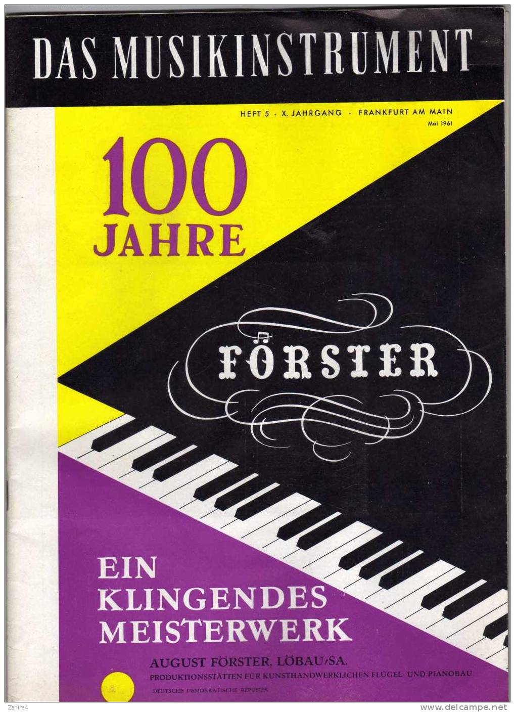 DEUTCH   -   DAS MUSIKINSTRUMENT  - - Magazines