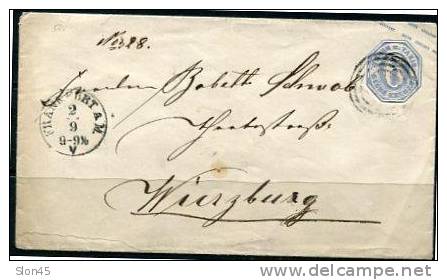 Germany Thurn And Taxis 1865 Cover - Briefe U. Dokumente