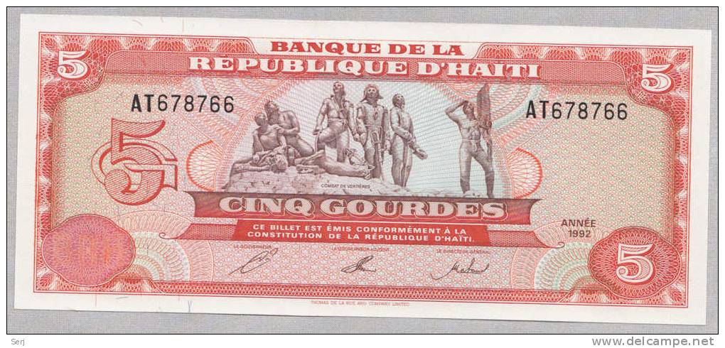 HAITI 5 GOURDES 1992 UNC  NEUF  P 261 - Haïti