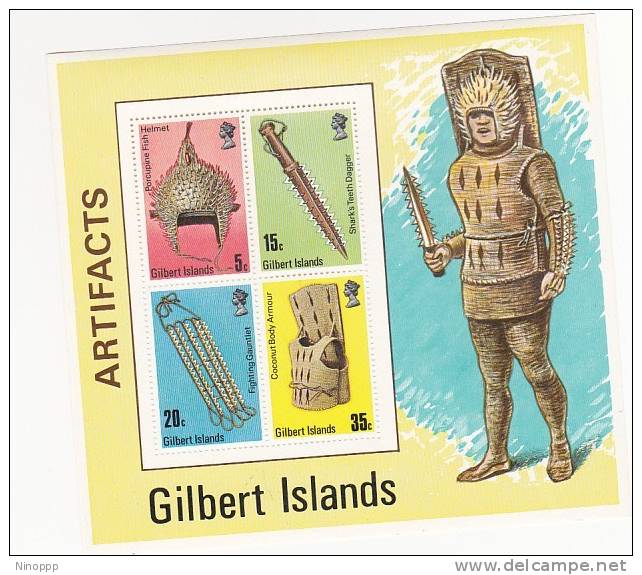 Gilbert Islands 1976 Artifacts MS MNH - Îles Gilbert Et Ellice (...-1979)