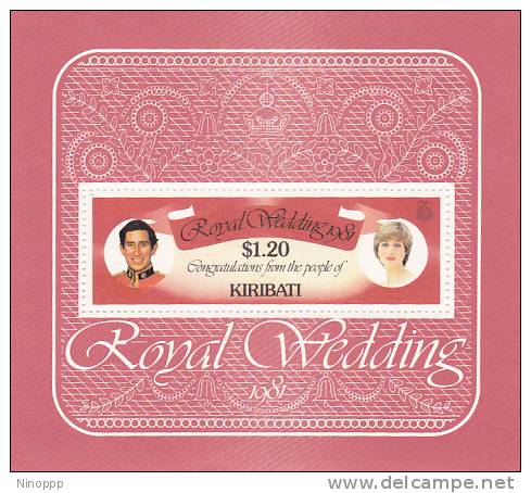 Kiribati 1981 Royal Wedding MS MNH - Kiribati (1979-...)