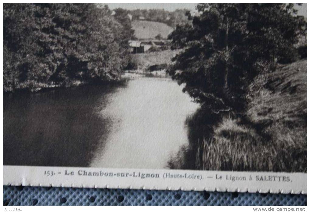 CPA LE CHAMBON SUR LIGNON  à SALETTE >HAUTE LOIRE 43 >CACHET A DATE CONVOYEUR >TIMBRE SEUL EXPOSITION 1931 P/VALENCE SUR - Le Chambon-sur-Lignon