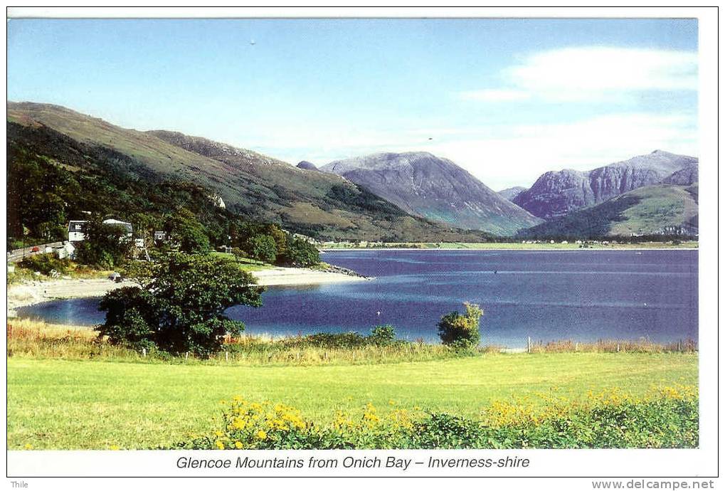 Glencoe Mountains From Onich Bay - Inverness-shire - Inverness-shire