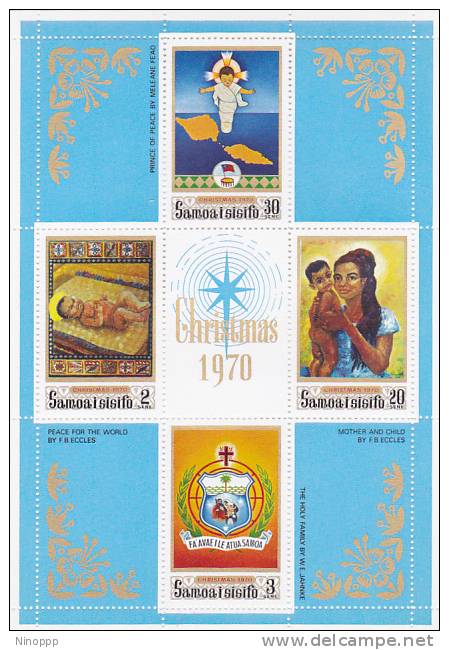 Samoa 1970 Christmas Souvenir Sheet MNH - Samoa (Staat)