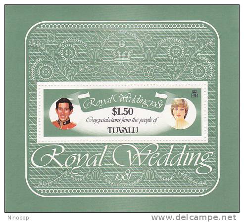 Tuvalu 1981 Royal Wedding Souvenir Sheet MNH - Tuvalu