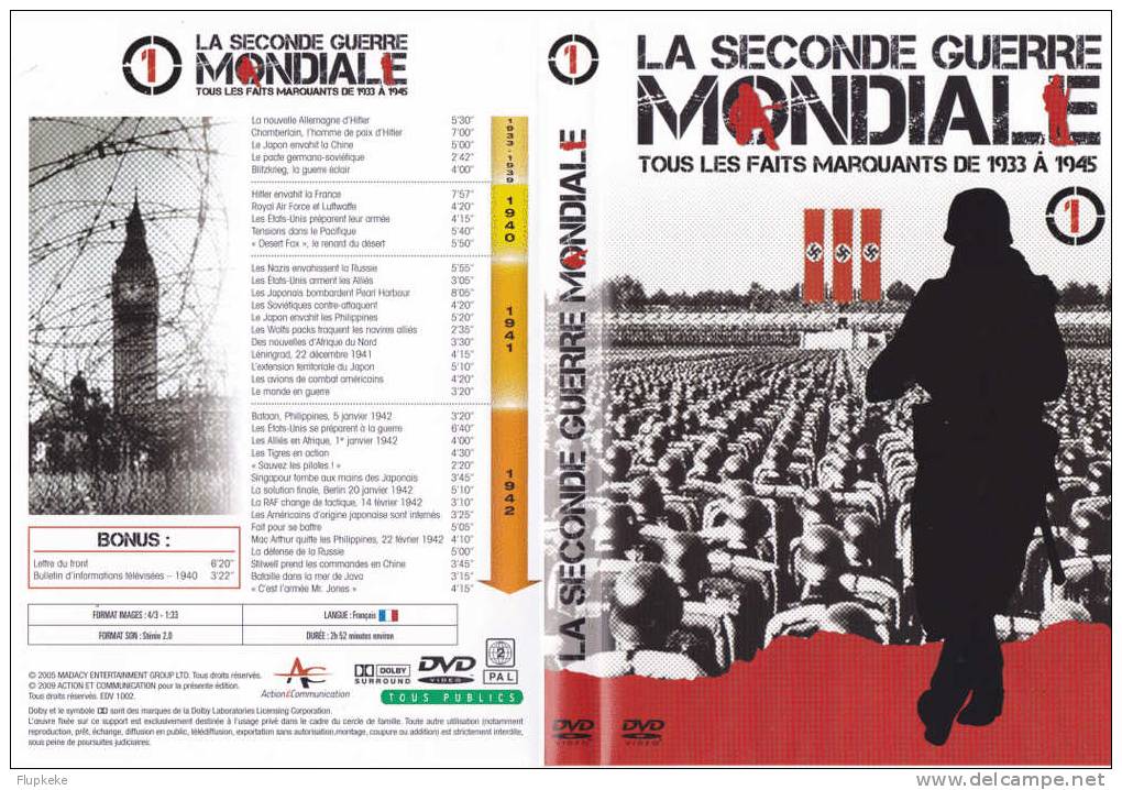 Dvd Zone 2 La Seconde Guerre Mondiale 1 Vf Neuf - Documentary