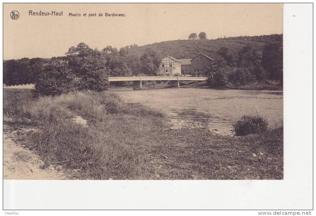 Rendeux -Haut : Moulin Et Pont De Bardonwez - Moulins à Eau