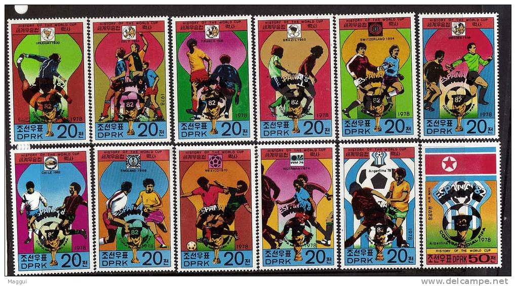 COREE DU NORD  N°  1489 A/L  * *   SURCHARGE  Cup 1982  Football  Soccer Fussball - 1982 – Espagne