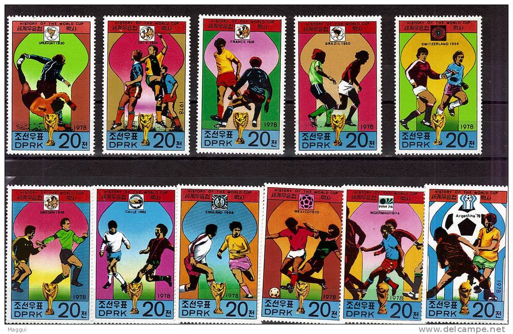 COREE DU NORD  N°  1489 A/L     **     (cote13.75e)  Football  Soccer Fussball - 1978 – Argentine
