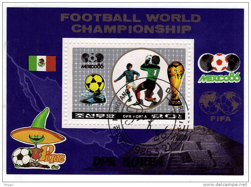 COREE DU NORD  BF 37 Oblitéré  Cup 1986   Football  Soccer Fussball - 1986 – México