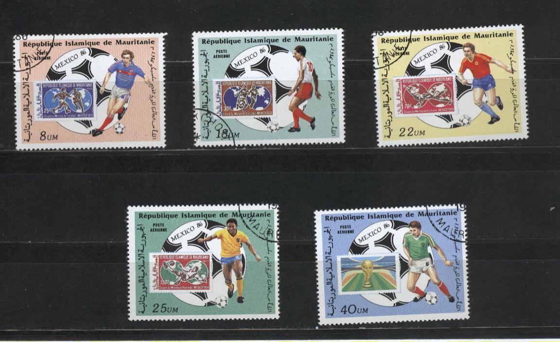 MAURITANIE  PA 238/42  Obliteré   Cup 1986   Football  Soccer Fussball - 1986 – México