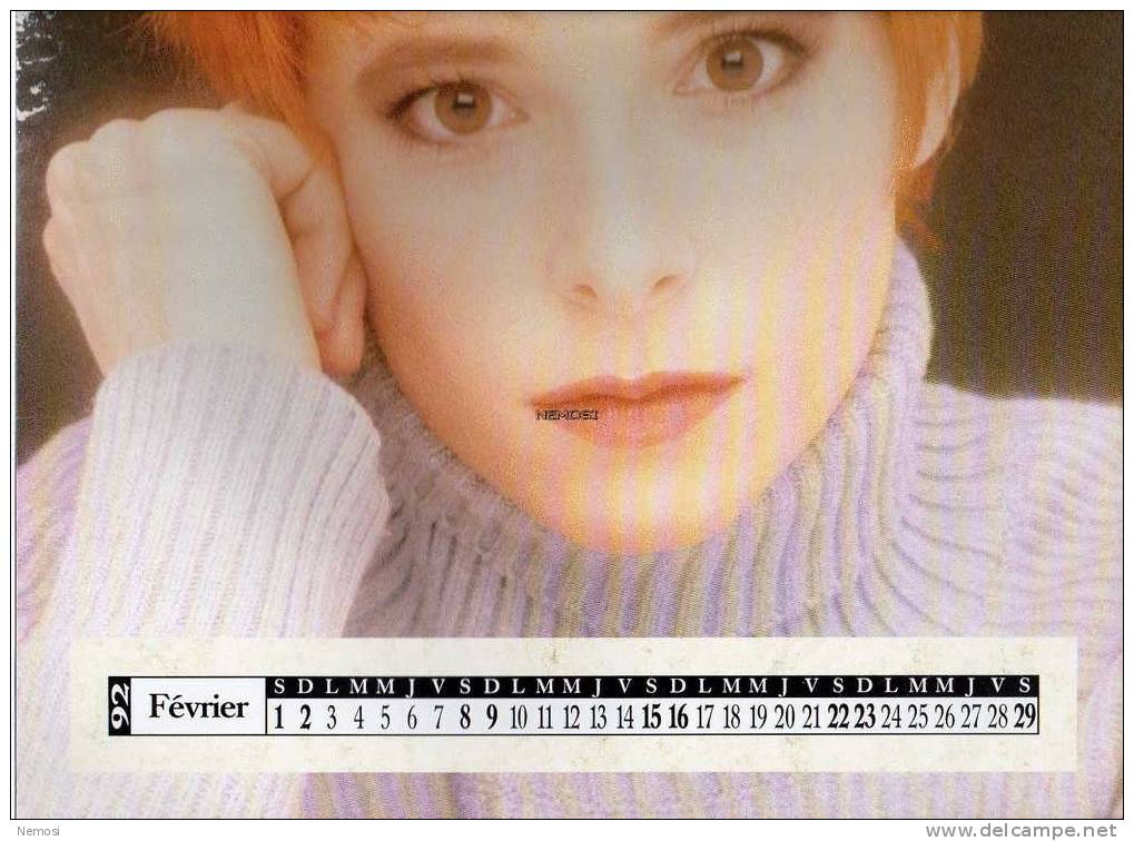 CALENDRIER - 1992 - Mylène FARMER