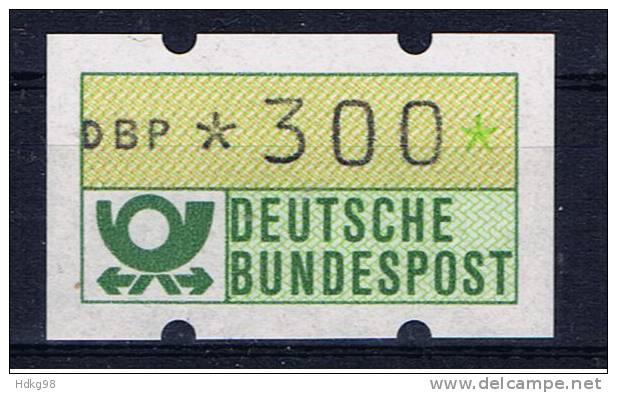 D Deutschland 1981 Mi 1 Mnh ATM 300 Pfg - Automatenmarken [ATM]