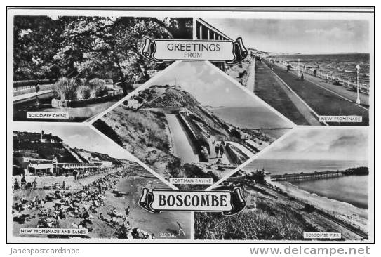 REAL PHOTO - Multi-View BOSCOMBE - BOURNEMOUTH - Dorset - Bournemouth (a Partire Dal 1972)