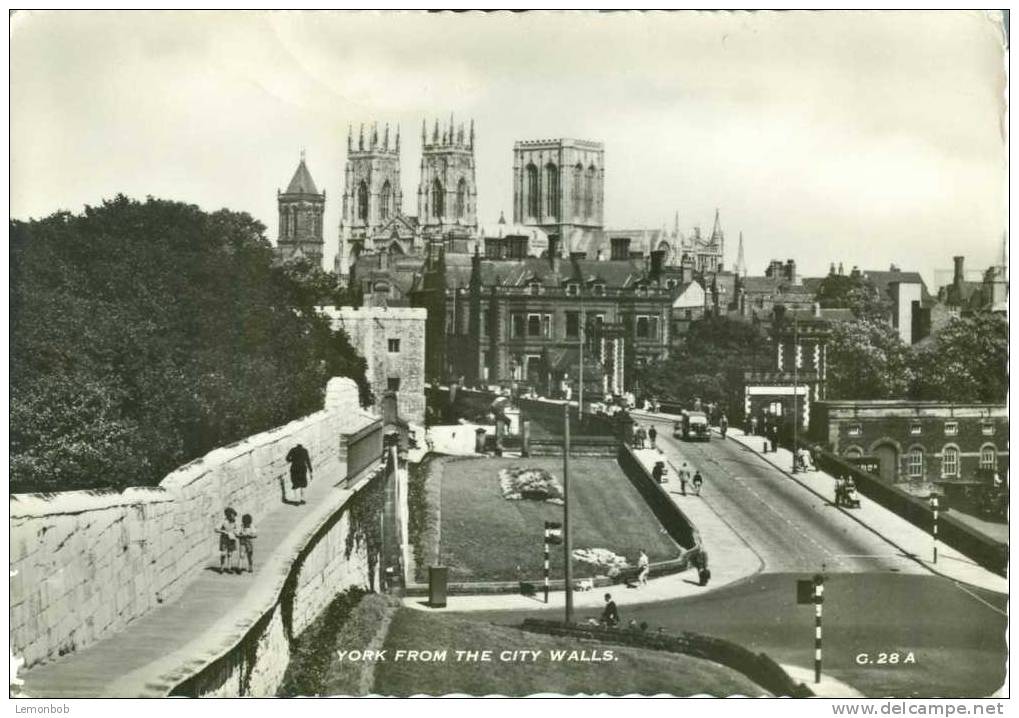 Britain United Kingdom - York From The City Walls - 1950s Unused Real Photo Postcard [P2009] - York