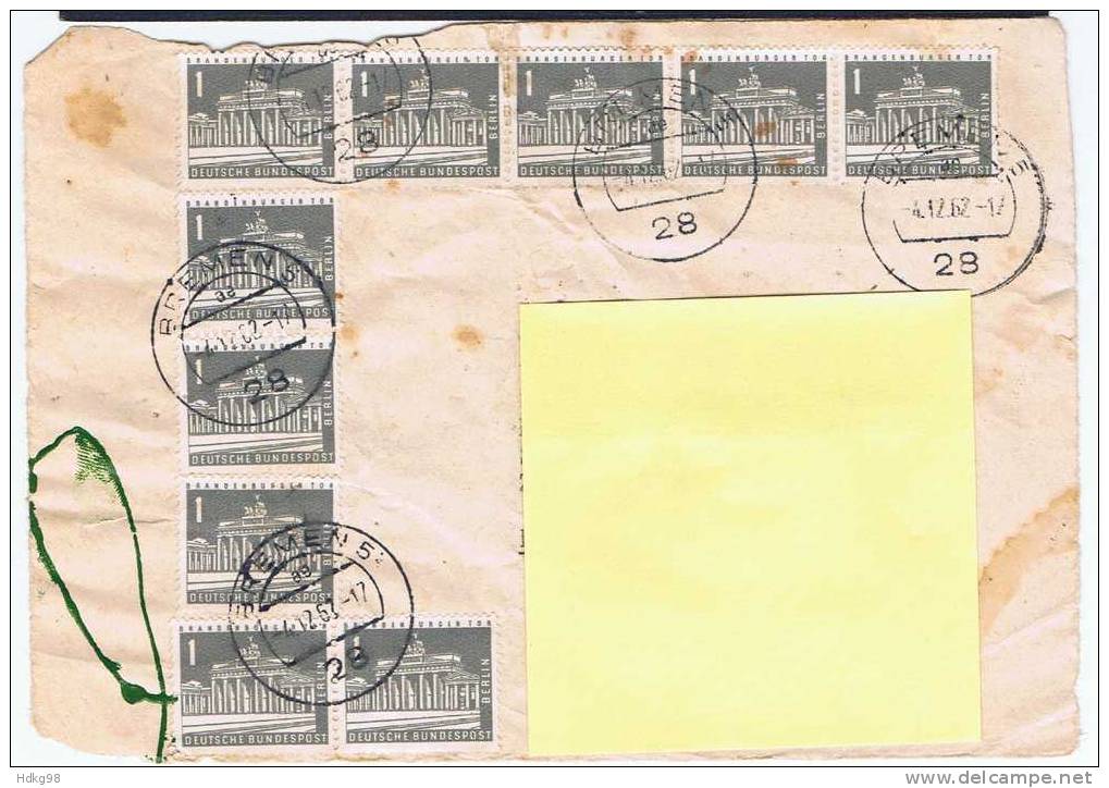 D Berlin 1956 Mi 140 Briefstück - Brieven En Documenten