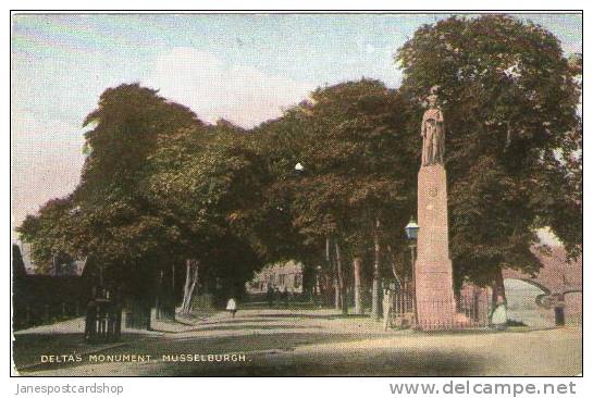 MUSSELBURGH - Delta's Monument EARLY PCD - East Lothian. - East Lothian
