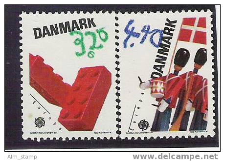 1989 Danemark   Yv. 953-4    Mi  950-1 ** MNH - 1989