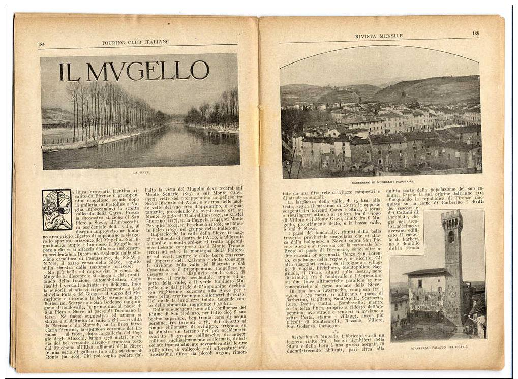 Riv. Del 1919  PIRELLI  ALBEROBELLO Bari  MUGELLO  Barberino  Scarperia   Borgo San Lorenzo  Santo Stefano A Rezzano - Vor 1900