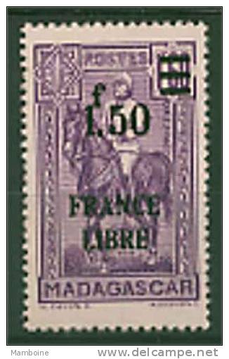 Madagascar ~ 1942  France Libre ~ N°  261  Neuf (sans Trace) X X - Unused Stamps