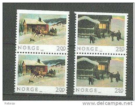 NOORWEGEN  NOEL  SCHILDERIJEN  1983 ** - Unused Stamps