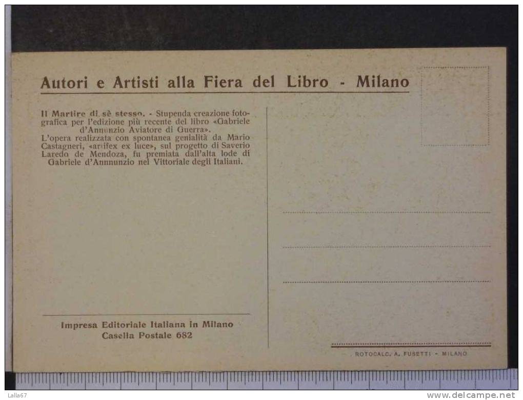 GABRIELE D´ANNUNZIO -FUTURISMO  FIERA DEL LIBRO MILANO  N. 4606 - Altri & Non Classificati