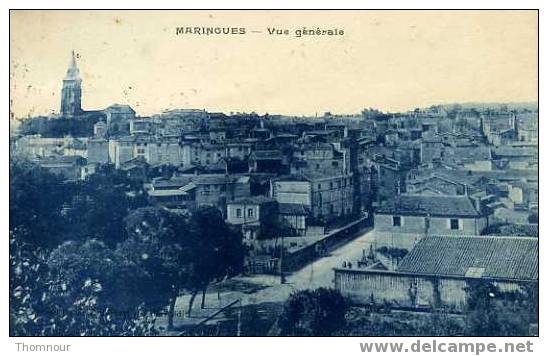 63  -  MARINGUES  -  Vue Générale  -  1929  -  BELLE CARTE - - Maringues