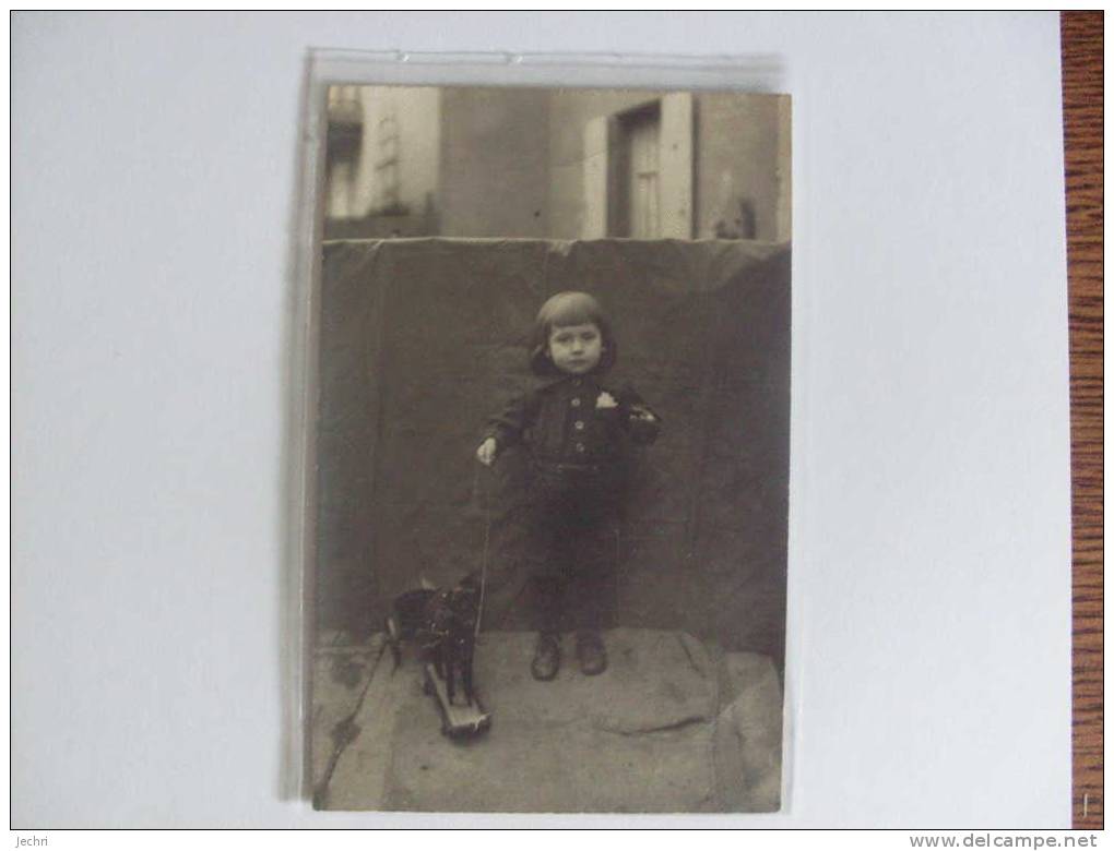 CARTE PHOTO ENFANT AVEC JOUET Au Dos Schiltigheim - Schiltigheim