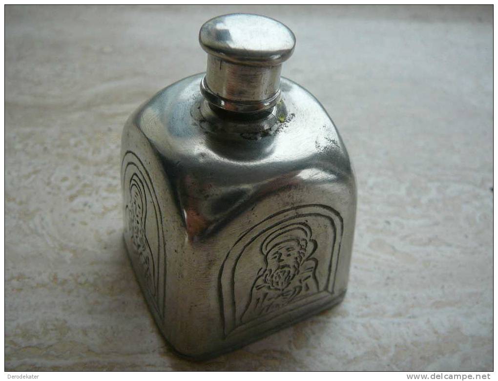 Flacon Du Parfum.95% Etain.Vide. Petite Boite. Perfume Bottle. Parfum Flasche.Zinn.Tin. Parfumflesje 95% Tin. - Miniaturen (leer)