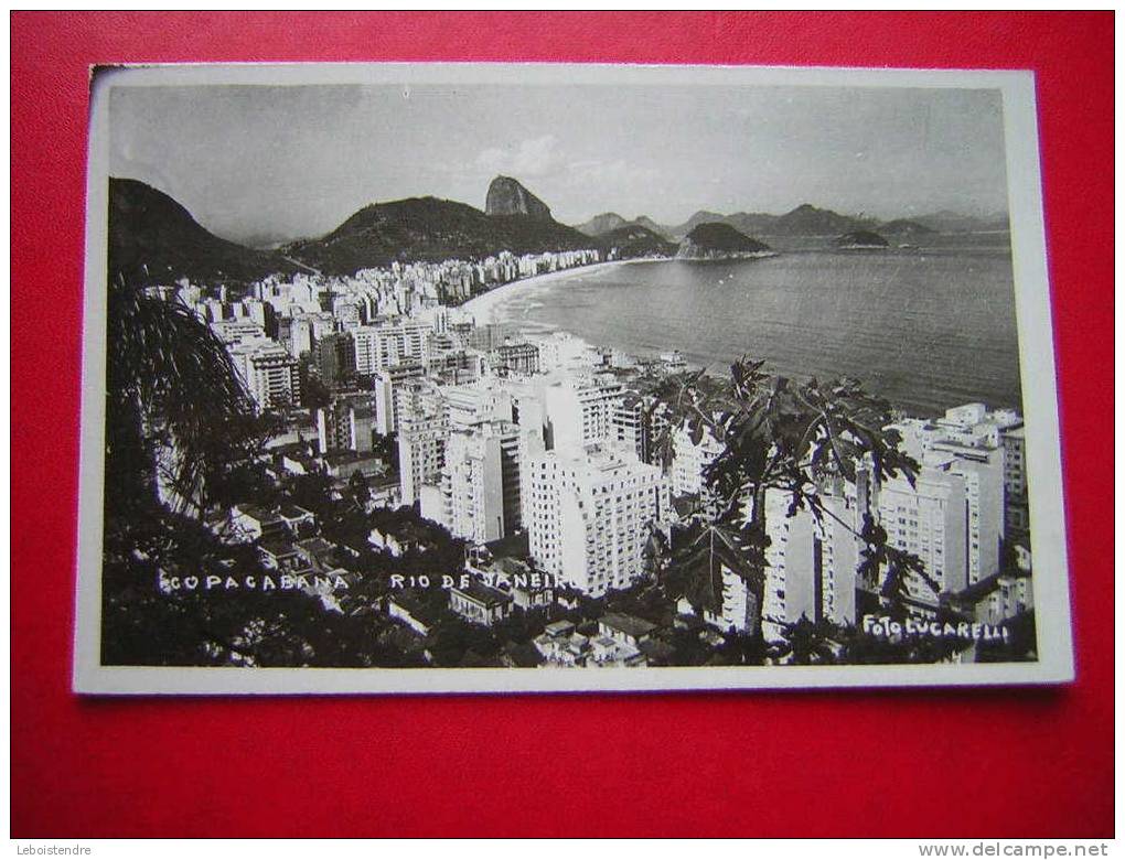 CPSM-BRESIL-BRASIL-RIO DE JANEIRO-COPACABANA -PHOTO RECTO / VERSO-NON VOYAGEE-CARTE EN BON ETAT - Copacabana