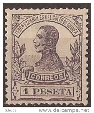 GUI95-L3924TA.Guinee.GUINE A   ESPAÑOLA.Alfonso Xlll.1913. (Ed 95**) Sin Charnela.LUJO - Nuevos