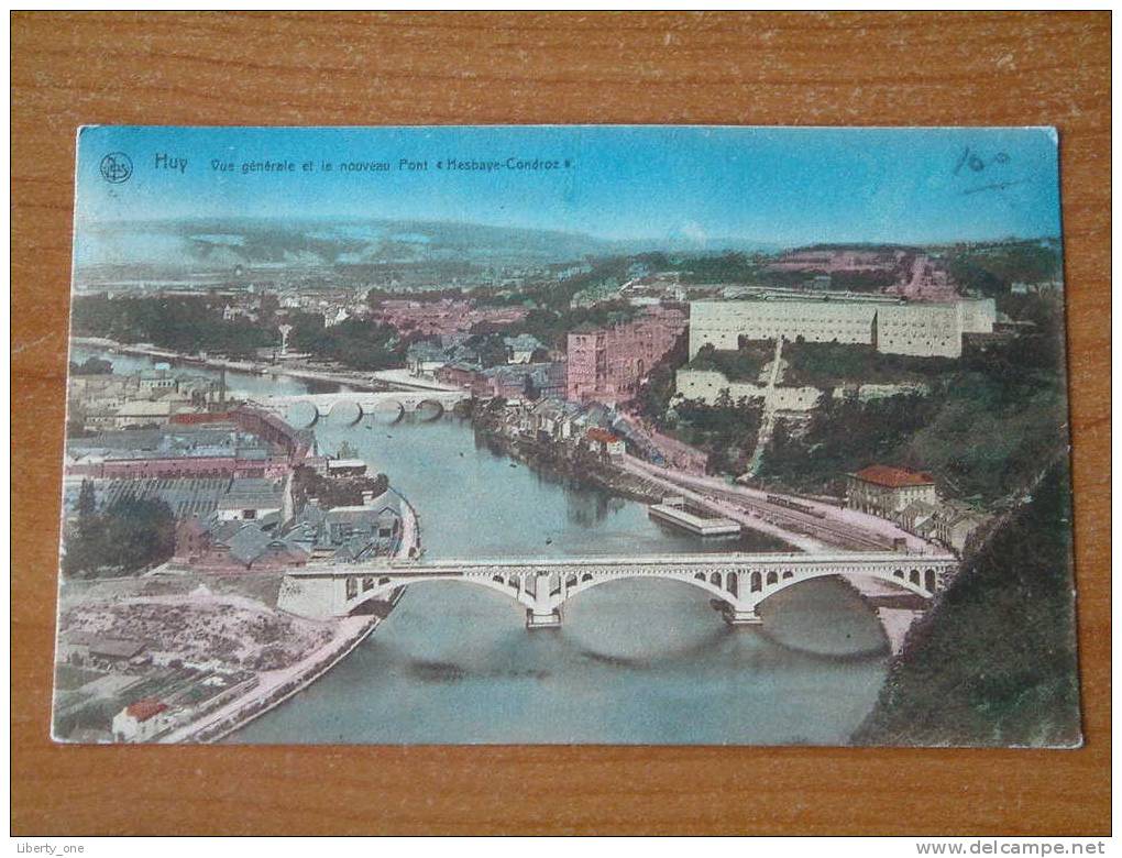 HUY Vue Générale Et Le Nouveau Pont " Hesbaye-Condroz " / Anno 1925 ( Zie Foto´s Voor Details ) !! - Huy